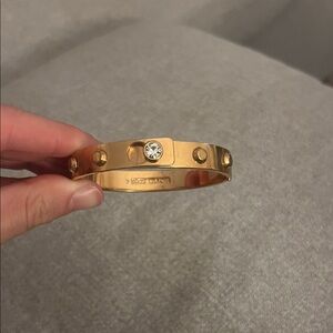Gold Michael Kors Bracelet with Crystal Accent
